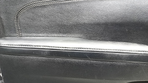 Black front left door panel for Toyota Avalon 13-18 XLE, black leather armrest, scratches, scuffs