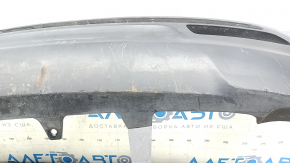 Toyota Avalon 13-18 hybrid rear bumper lip with 1 pipe, missing fragment, scratches