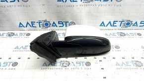 Left side mirror assembly for BMW X5 G05 19-23, 5 pins, turn signal, heated, memory, auto-dimming, BSM, white