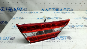 Left inner trunk lid light for Toyota Avalon 13-15, housing crack, missing glass fragment
