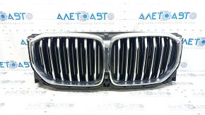 BMW X5 G05 19-23 radiator grille assembly with 3.0T radiator deflector blinds and motor, X-LINE, 360° camera, chrome, scratches