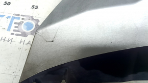 BMW X5 G05 19-24 X-Line rear bumper lip trim, silver + black, scratches