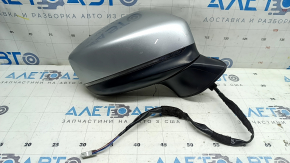 Right side mirror assembly for Mazda CX-5 17-24, 6 pins, BSM, heated, turn signal, silver