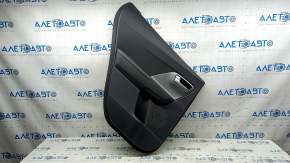 Door trim panel rear left Kia Niro 17-22 HEV, PHEV gray, matte gray insert, rubber armrest, not heated, scratches