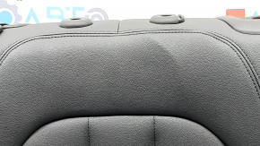Rear seat backrest, 2nd row, left, BMW X5 G05 19-22, for 2 rows, black leather, heated and with a belt, dents