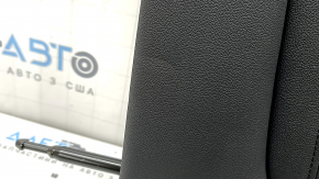 Rear seat backrest, 2nd row, left, BMW X5 G05 19-22, for 2 rows, black leather, heated and with a belt, dents