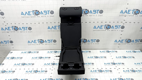 Rear seat backrest, 2nd row, center, BMW X5 G05 19-22, for 2 rows, black leather, needs cleaning, dents