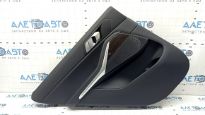 Door trim panel rear left BMW X5 G05 19-22 leather black without curtain
