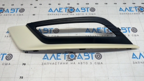 Front bumper grille left Ford Fusion mk5 17-18 under fog lights matte
