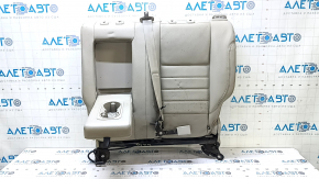 Rear seat, 2nd row, left, Ford Escape MK3 17-19, gray leather, with belt, dented, scratches