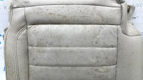Rear seat cushion, 2nd row, right, Ford Escape MK3 13 - gray leather, wrinkled, dry cleanable