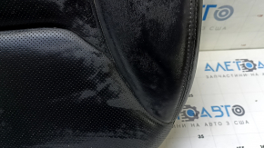 Mazda CX-9 16" 2nd row rear seat cushion, left, black leather, heated, wrinkled
