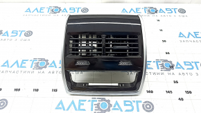 BMW X5 G05 19-24 center console air duct deflector with trim, gloss black, 4-zone control, scratches, broken mount