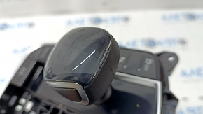 BMW X5 G05 19-22 gearshift knob with parking sensors and stop-go, air leak under the windshield, peeling chrome, scratches, faded knob