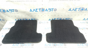 Set of floor mats for the Lincoln MKC 2017-2019, black cloth