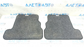 Set of floor mats for the Lincoln MKC 2017-2019, black cloth