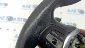 Steering wheel assembly for BMW X5 G05 19-24, black leather, heated, with paddle shifters, buttons, trim, control unit and vibration motor, Sport, scratches, needs cleaning