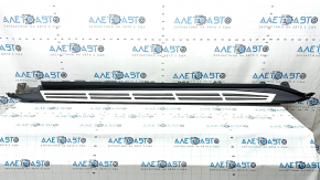 Left side step sill for BMW X5 G05 19-23, with chrome and black trim and insert, scratches