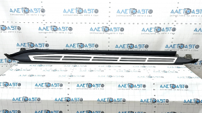 Right side step sill for BMW X5 G05 19-23, with chrome and black trim and insert, scratches