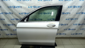 Front left door assembly for Mercedes GLC 16-22 SUV, keyless, white 149, scratches on molding, sand