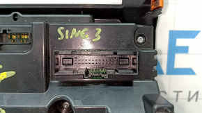 Multimedia control with climate control for Ford F150 15-20, black, SINC 3, with buttons for disabling stability control and hazard warning lights, painted frame