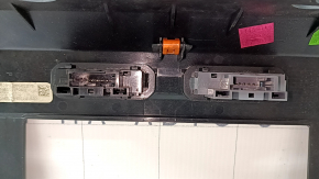 Multimedia control with climate control for Ford F150 15-20, black, SINC 3, with buttons for disabling stability control and hazard warning lights, painted frame