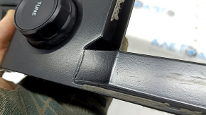 Multimedia control with climate control for Ford F150 15-20, black, SINC 3, with buttons for disabling stability control and hazard warning lights, painted frame