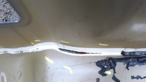 Tesla Model X 16-21 trunk trough on the body, dented, torn
