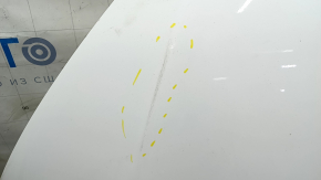 Mercedes GLC 16-22 aluminum hood, white 149, scratches