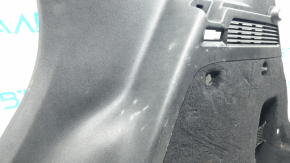 Right arch trim for a 1917-19 Lincoln MKC, black, with scuffs and scratches.