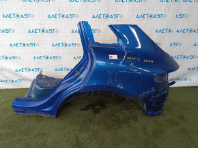 Quarter wing rear left Porsche Macan 15-24 on the body, blue, pokes
