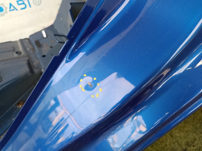 Quarter wing rear left Porsche Macan 15-24 on the body, blue, pokes