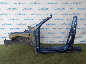 Front left quarter panel of a VW Tiguan 18-24 on the body, blue, with bumps