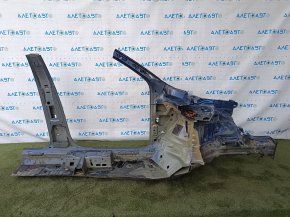 Front left quarter panel of a VW Tiguan 18-24 on the body, blue, with bumps