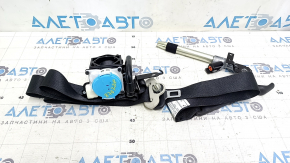 Mazda CX-5 17-25 black driver's seat belt with tensioner, detonated squib