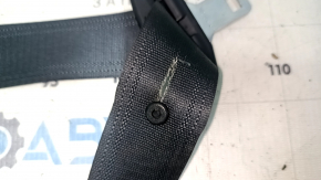 Mazda CX-5 17-22 black rear left seat belt, detonated squib, torn