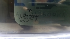 Rear left blind glass window Tesla Model X 16-21 chrome