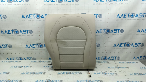 Mercedes GLC 16-22 rear seat backrest, 2nd row, right, beige leather, white stitching, perforation, heated, cleanable