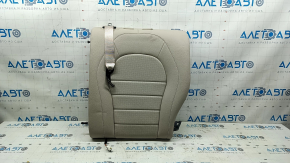 Mercedes GLC 16-22 rear seat backrest, 2nd row, left, beige leather, white stitching, perforation, heated, with belt, for cleaning