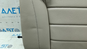 Mercedes GLC 16-22 rear seat backrest, 2nd row, left, beige leather, white stitching, perforation, heated, with belt, for cleaning