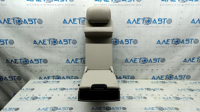 Rear seat backrest-armrest, 2nd row, central, Mercedes GLC 16-22, beige leather, white stitching, with headrest, for cleaning