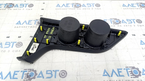 Cup holders for Toyota Avalon 13-18, black leather, without backlight