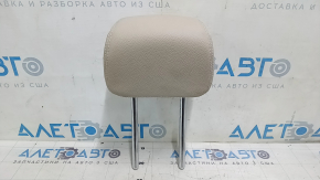 Rear right headrest, 2nd row, Mercedes GLC 16-22, beige leather, white stitching, ready to clean