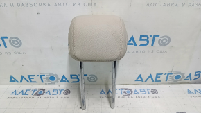 Rear right headrest, 2nd row, Mercedes GLC 16-22, beige leather, white stitching, ready to clean