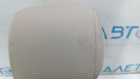 Rear right headrest, 2nd row, Mercedes GLC 16-22, beige leather, white stitching, ready to clean