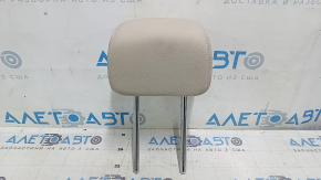 Rear left headrest, 2nd row, Mercedes GLC 16-22, beige leather, white stitching