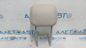 Rear left headrest, 2nd row, Mercedes GLC 16-22, beige leather, white stitching