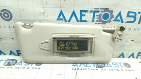 Right sun visor for Mercedes GLC 16-22, beige, without hook, for cleaning