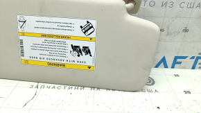 Left sun visor for Mercedes GLC 16-22, beige, without hook, for cleaning