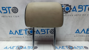 Chevrolet Volt 11-15 passenger seat headrest, beige and black leather, ready to clean